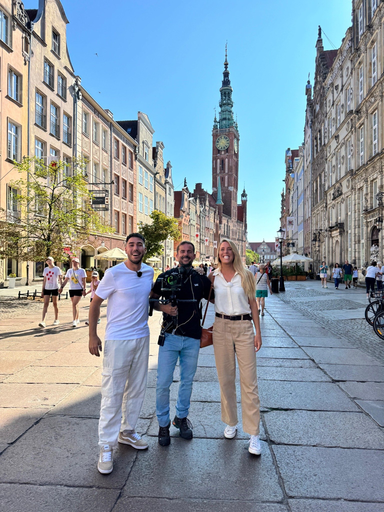 Fran con el equipo de Andaluces x el mundo en Gdańsk