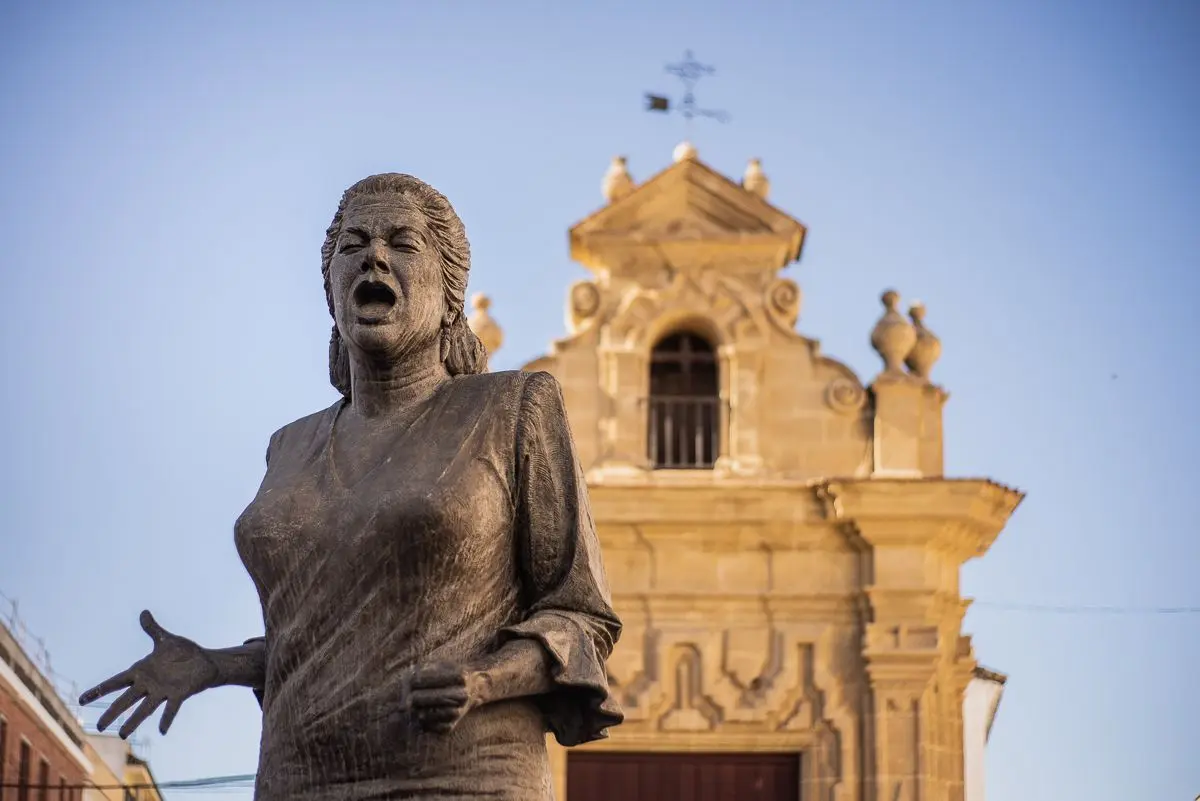 Escultura dedicada al flamenco en Jerez